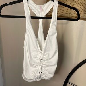 White FreePeople Mvmt bralette tank top